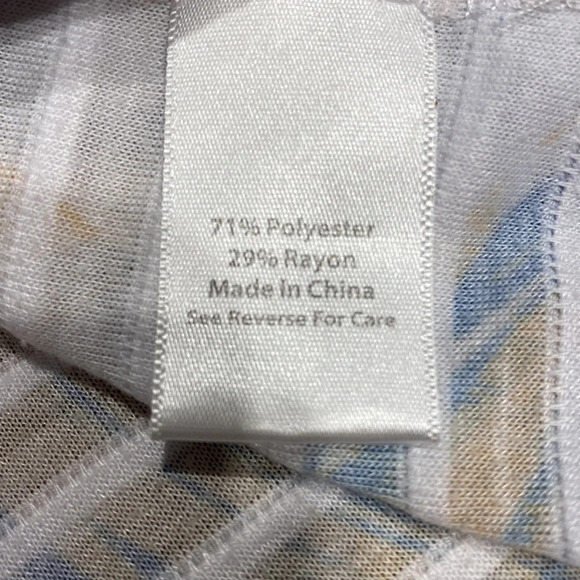 N women’s Coral Bay casual 3 /4 sleeve stretch plus size top 1 X - Picture 4 of 4